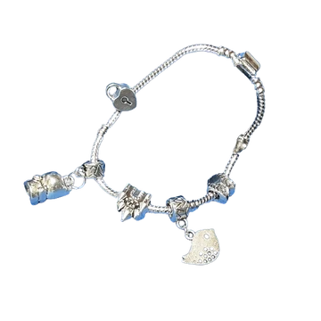 Ezüstözött pandora karkötő