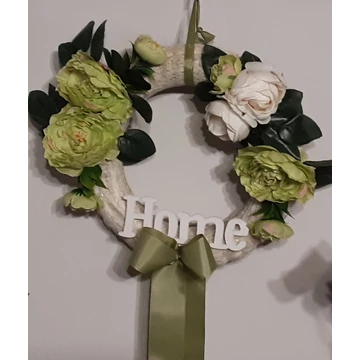 KOPOGTATÓ , AJTÓDÍSZ  25  CM  MOHA  ZÖLD