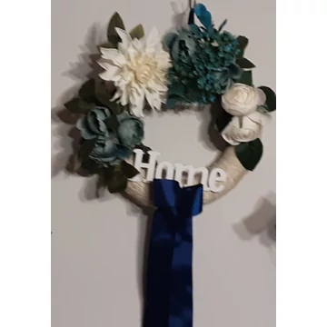 KOPOGTATÓ , AJTÓDÍSZ  25  CM  TENGERÉSZ KÉK  