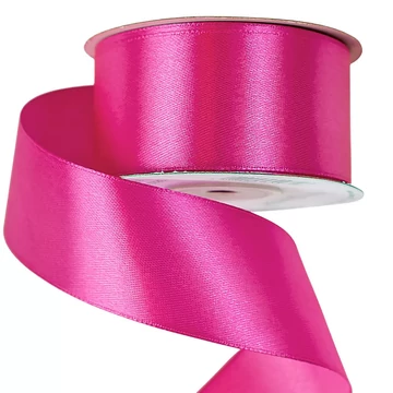 SZATÉN  DÍSZÍTŐ  SZALAG  38  MM × 10  M  -  SÖTÉTRÓZSASZÍN