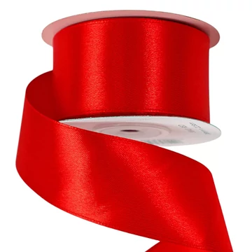 SZATÉN  DÍSZÍTŐ  SZALAG  38  MM × 10  M  -  PIROS