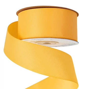 RIPSZ  DÍSZÍTŐ  SZALAG  38  MM × 10  M - PASZTELL  SÁRGA