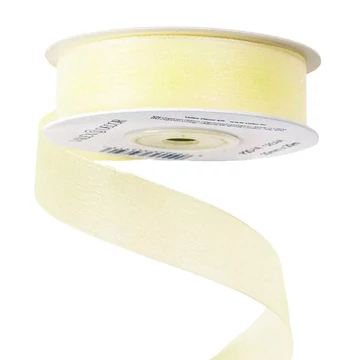 ORGANZA  DÍSZÍTŐ  SZALAG  20  MM × 20  M  -  KRÉM