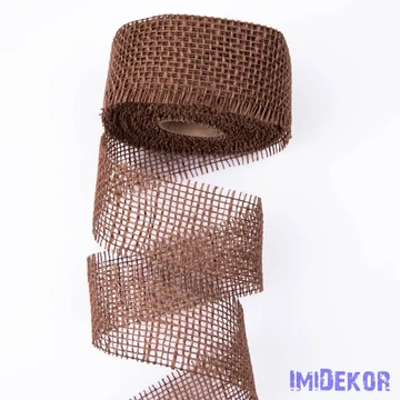 JUTA  DÍSZÍTŐ  SZALAG  50  MM × 9  M  -  VILÁGOS  BARNA