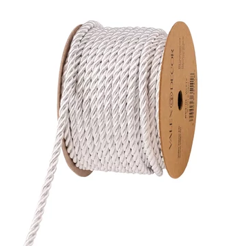 DEKOR  ZSINÓR  3  MM × 5  M  -  FÉNYES  FEHÉR