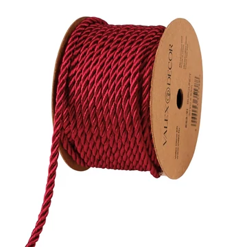 DEKOR  ZSINÓR  3  MM ×  5  M  -  FÉNYES  BORDÓ