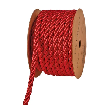 DEKOR  ZSINÓR  5  MM × 5  M  -  FÉNYES  PIROS