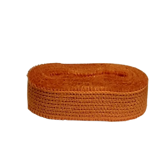 JUTA  DÍSZÍTŐ  SZALAG   50  MM × 9  M  -  SÁRGA