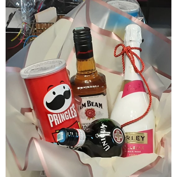 PARTYKOSÁR  JIM  BEAM  WISKYVEL