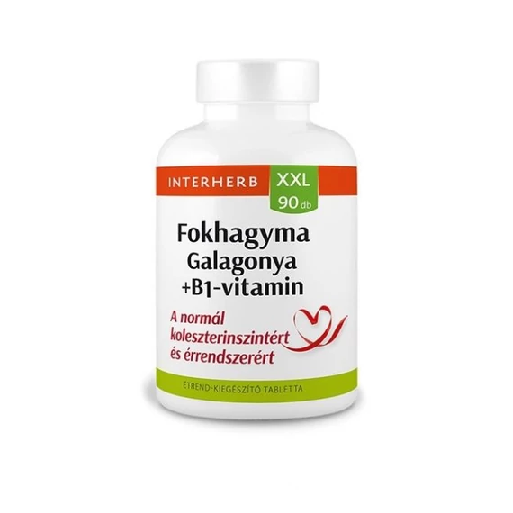 FOKHAGYMA+GALAGONYA + B1-VITAMIN kapszula 90 db INTERHERB