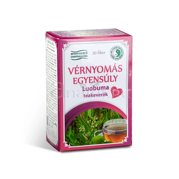 VÉRNYOMÁS  EGYENSÚLY  TEAKEVERÉK  20 × 2GRAMM  FILTER