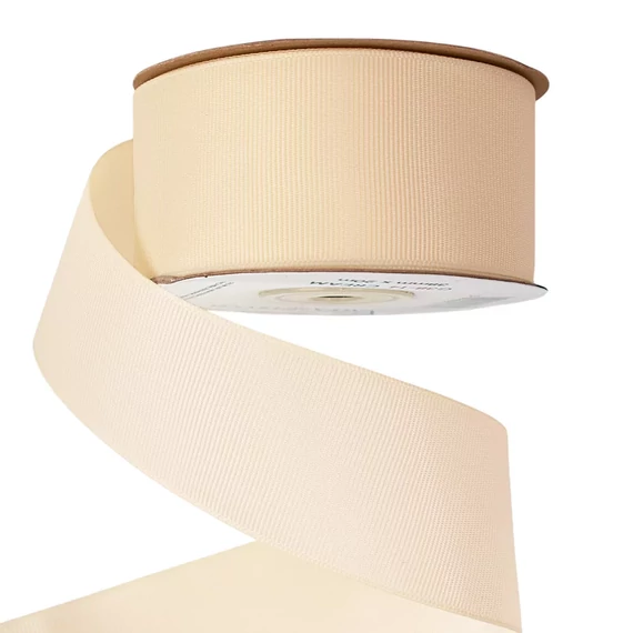 RIPSZ  DÍSZÍTŐ  SZALAG  38  MM × 10  M  -  EKRÜ