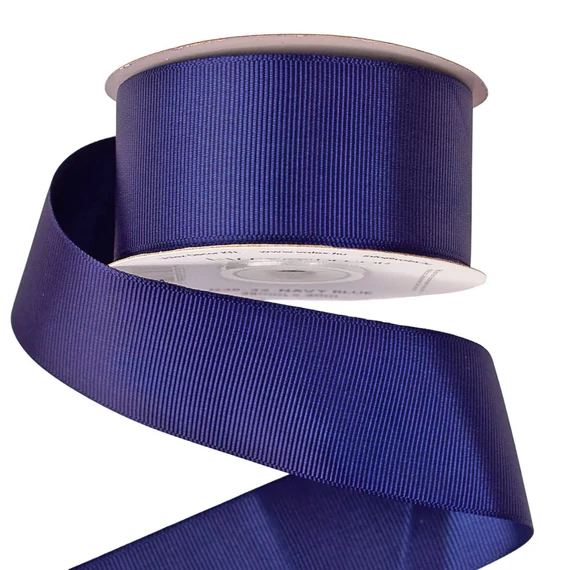 RIPSZ  DÍSZÍTŐ   SZALAG  38  MM × 10  M - TENGERÉSZ  KÉK