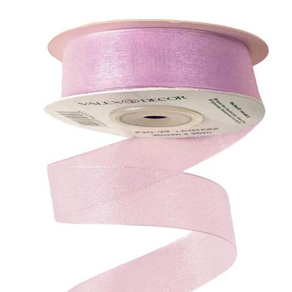 ORGANZA  DÍSZÍTŐ  SZALAG  20  MM × 20  M  -  BÉZSES  ARANY