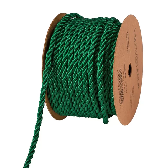 DEKOR  ZSINÓR  3  MM × 5  M  -  FÉNYES  ZÖLD